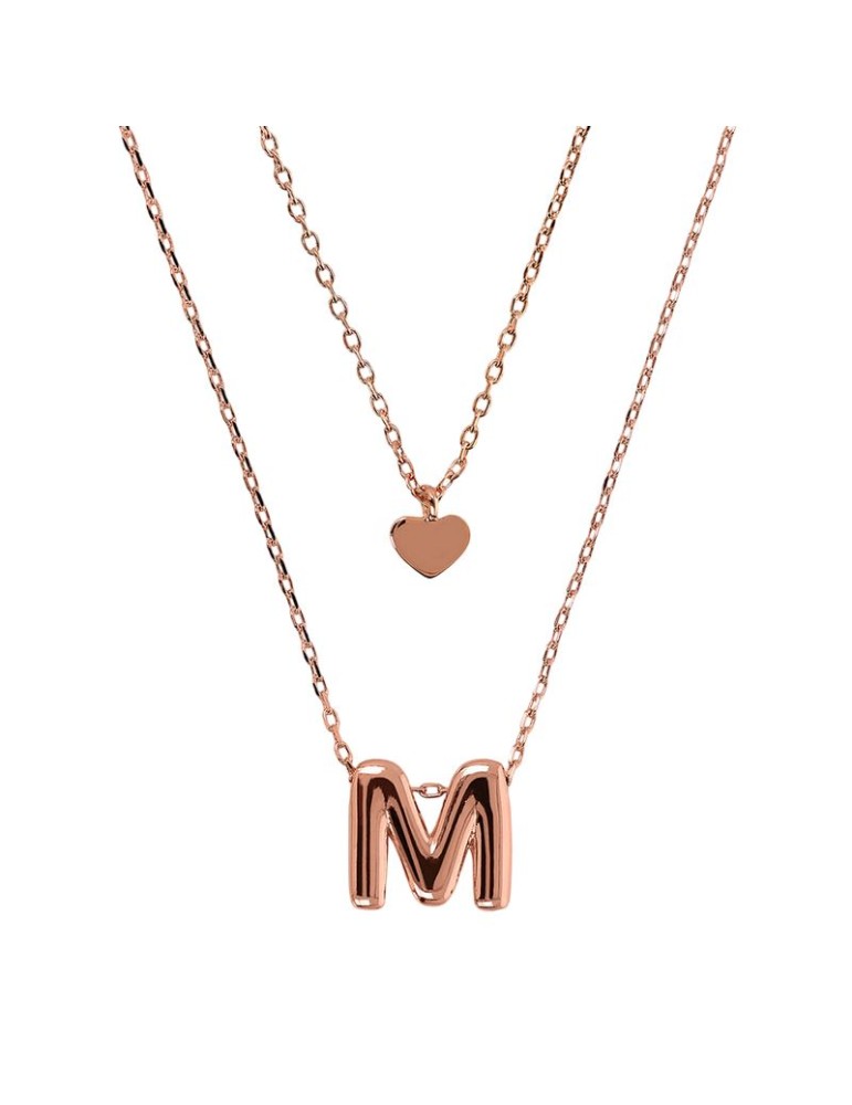 Collana Bronzallure - Pendente a Cuore - Lettera M - WSBZ02286.M
