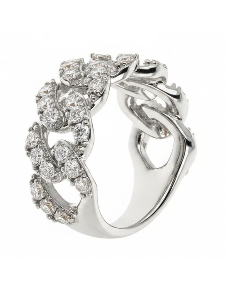 Anello Bronzallure - Rose Gold -Catena-Cubic Zirconia-WSBZ02329W.W-CZ