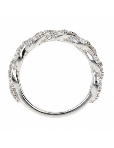 Bronzallure Ring - Rose Gold -Chain-Cubic Zirconia-WSBZ02329W.W-CZ 2