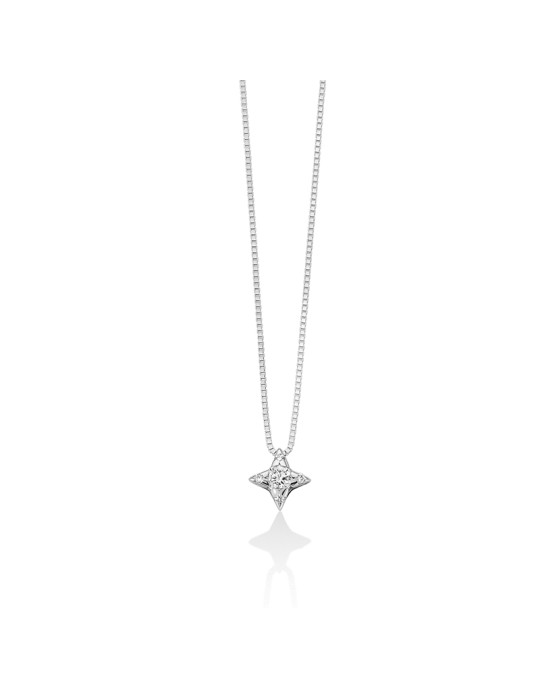 Miluna Necklace - in 18-karat White Gold with 6.2pt Natural Diamonds - 0