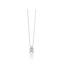Collana Miluna - in Oro Bianco 18 carati Punto Luce con Diamanti Naturali - 0