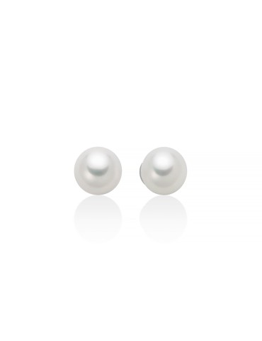 Orecchini Miluna - in Oro Bianco 18 carati con Perle 8-8,5mm - 0