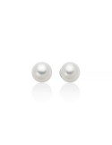 Miluna Earrings - in 18-karat White Gold with 8-8.5mm Pearls - 0