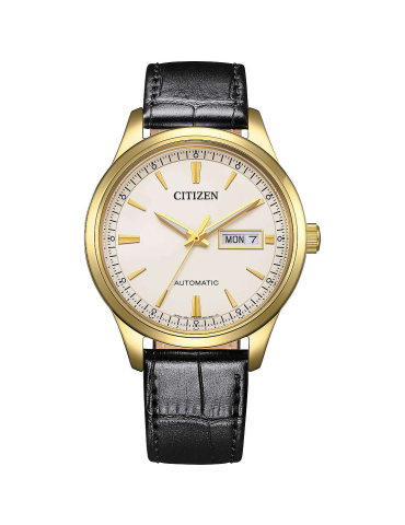 Orologio Citizen - Meccanico Automatico Dorato 40mm Nero - NY4059-09A