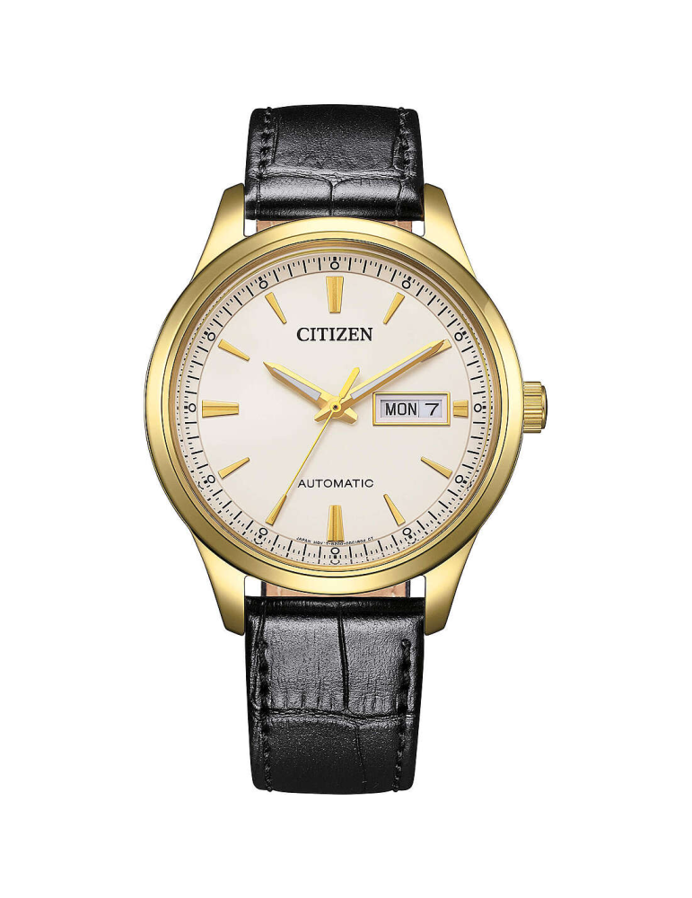 Orologio Citizen - Meccanico Automatico Dorato 40mm Nero - NY4059-09A