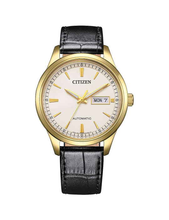 Orologio Citizen - Meccanico Automatico Dorato 40mm Nero - NY4059-09A