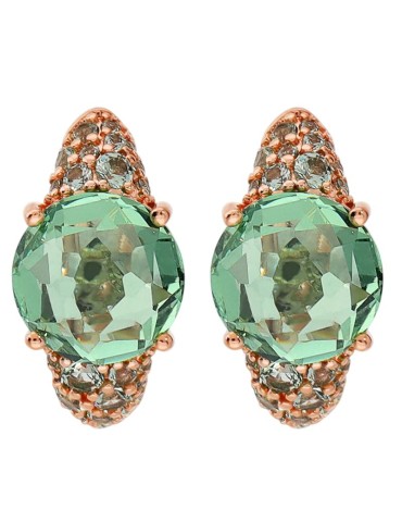Bronzallure Earrings - Hoop - Blue Crystal-Zircons-WSBZ02610.DE