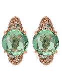 Bronzallure Earrings - Hoop - Blue Crystal-Zircons-WSBZ02610.DE