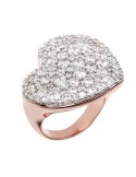 Bronzallure Woman Ring - Very High Heart with Zircons - 0