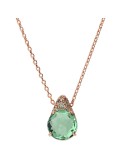 Bronzallure Necklace-Green Drop Pendant-Zircon Pavé-WSBZ02611.DE