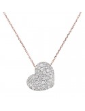 BRONZALLURE HEART PENDANT NECKLACE - 0