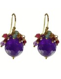 Orecchini Rajola - Pamplona - Argento 925% Dorato -Ametista-45-471-9OR