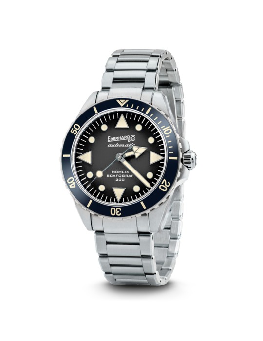 Eberhard & Co. Scafograf 200 MCMLIX Automatic Mechanical Diver's Watch, 39mm, Black - 0