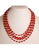 Collana Rajola-Cecilia-Multifilo-Corniola-Corallo di Sciacca-54-399-48