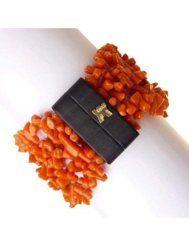 Rajola bracelet - Mundial - Multistrand-Sciacca coral-54-159-1118C