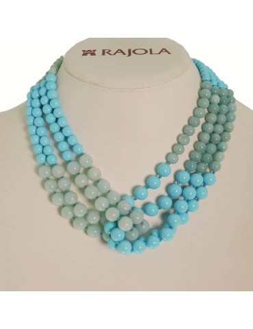 Collana Rajola - Link - Amazzonite - Pasta Turchese - 54-459-40