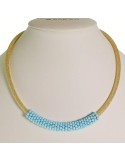 Collana Rajola - Capricci - Cherie - Dorato - Pasta Turchese-54-477-13