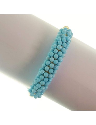 Bracciale Rajola - Capricci - Cherie-Dorato-Pasta Turchese-54-477-1318