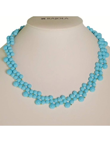 Collana Rajola - Milady - Girocollo - Ematite -Pasta Turchese-54-495-5