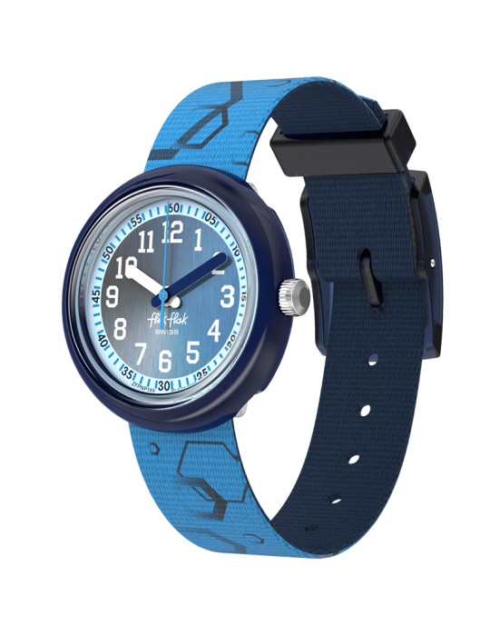 Flik Flak x Sigg Watch - Gradient Blue - 32mm - Water Bottle - ZFPNP189