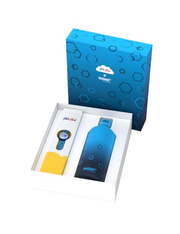 Flik Flak x Sigg Watch - Gradient Blue - 32mm - Water Bottle - ZFPNP189 2