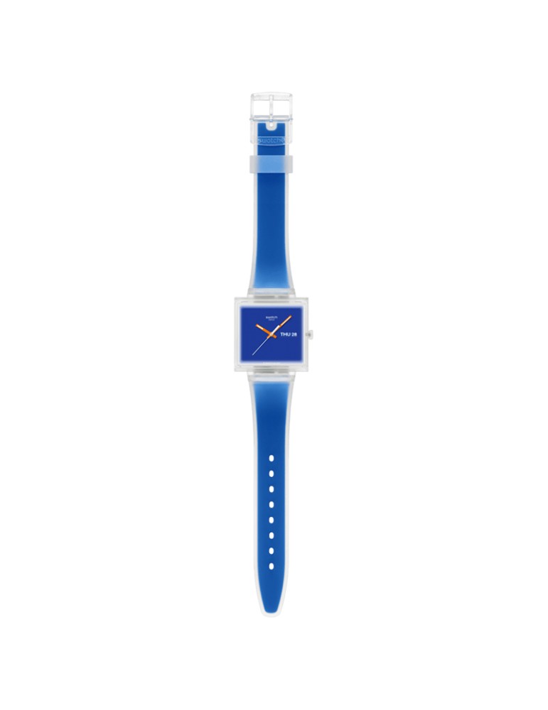 Orologio Swatch - What If… See Thru Blue-Trasparente-42mm-Blu-SO38K701