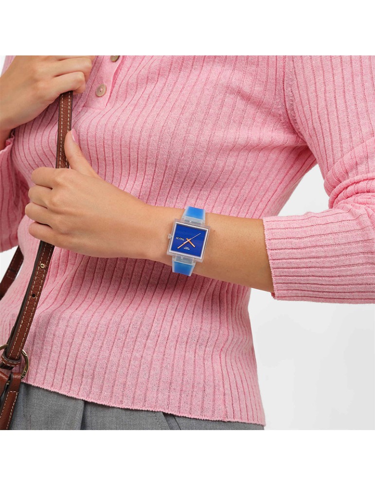 Orologio Swatch - What If… See Thru Blue-Trasparente-42mm-Blu-SO38K701