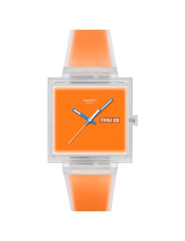 Swatch Watch - What If Jelly What If… See Thru Orange Transparent 42mm Orange - 0