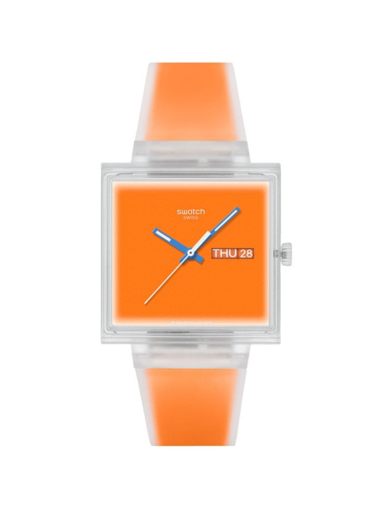 Orologio Swatch - What If… See Thru Orange - 42mm - Arancione-SO38K704
