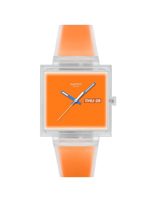 Swatch Watch - What If Jelly What If… See Thru Orange Transparent 42mm Orange - 0
