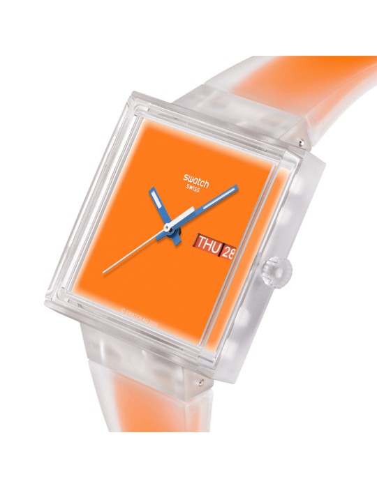 Orologio Swatch - What If… See Thru Orange - 42mm - Arancione-SO38K704
