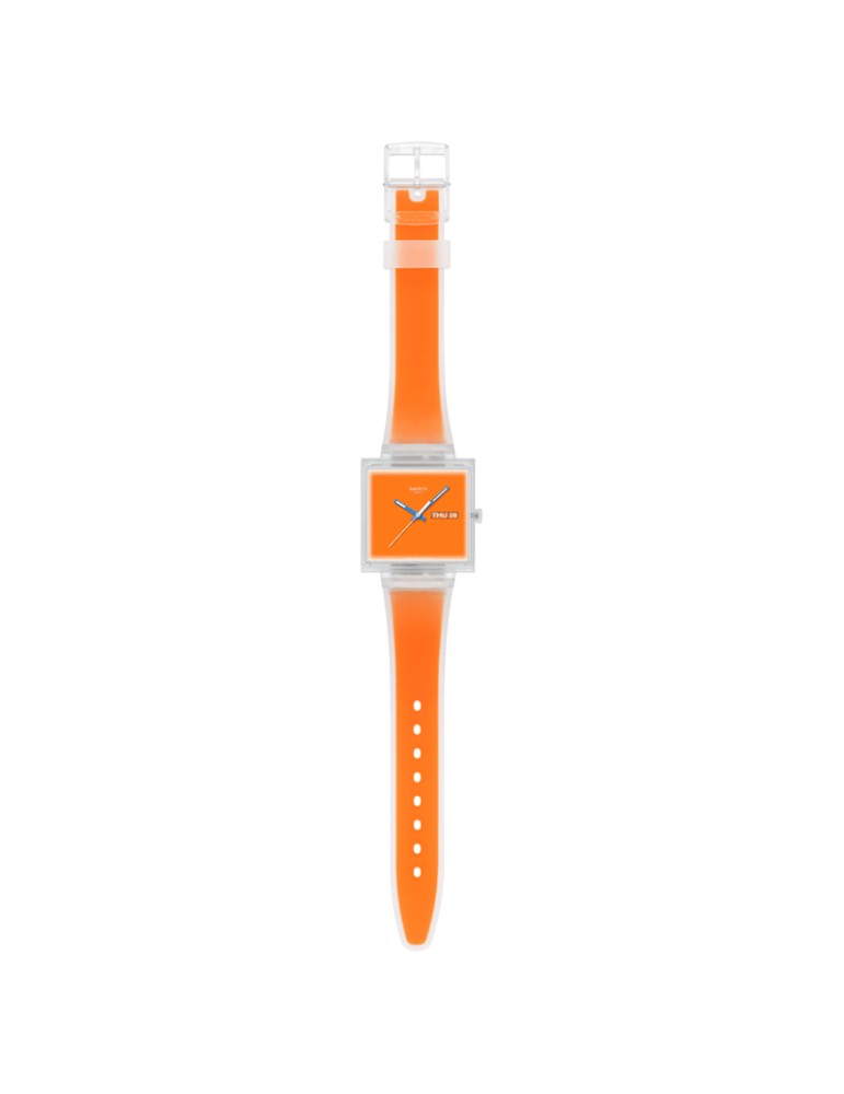 Orologio Swatch - What If… See Thru Orange - 42mm - Arancione-SO38K704