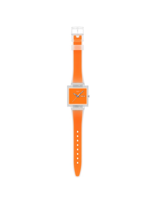 Orologio Swatch - What If… See Thru Orange - 42mm - Arancione-SO38K704