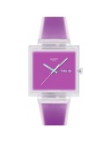 Swatch Watch - What If… See Thru Magenta - 42mm - Pink - SO38K705
