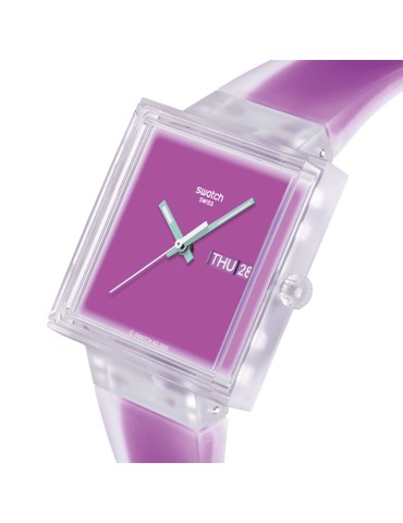 Swatch Watch - What If… See Thru Magenta - 42mm - Pink - SO38K705 2