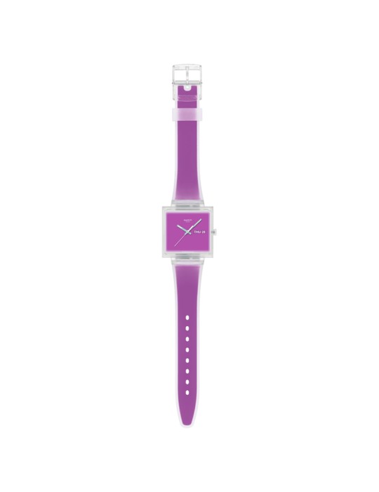 Swatch Watch - What If… See Thru Magenta - 42mm - Pink - SO38K705