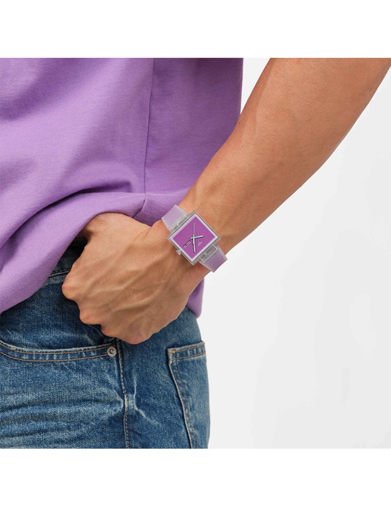 Swatch Watch - What If… See Thru Magenta - 42mm - Pink - SO38K705