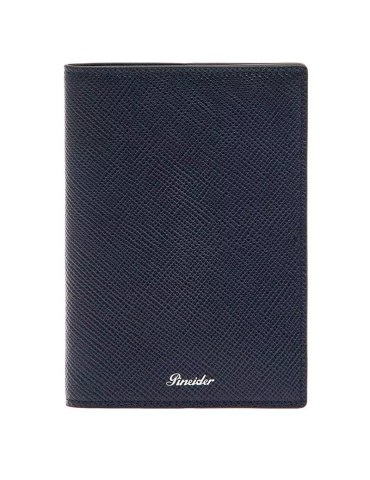 Porta Passaporto Pineider - Pelle - Saffiano - Blu Scuro - PBS520334