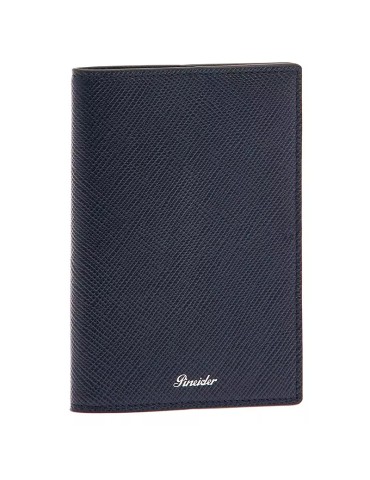 Pineider Passport Holder - Leather - Saffiano - Dark Blue - PBS520334 2