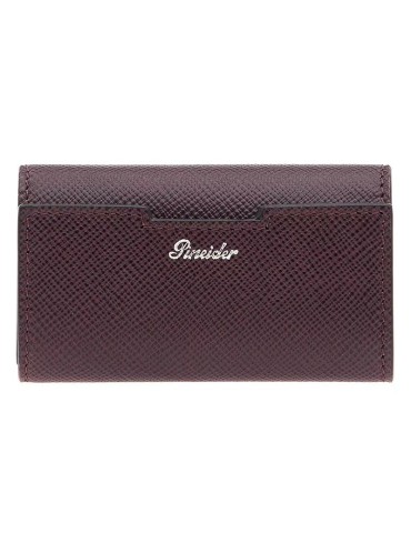 Portachiavi Pineider-Essenziale-Pelle Saffiano Color Prugna-PBS718195