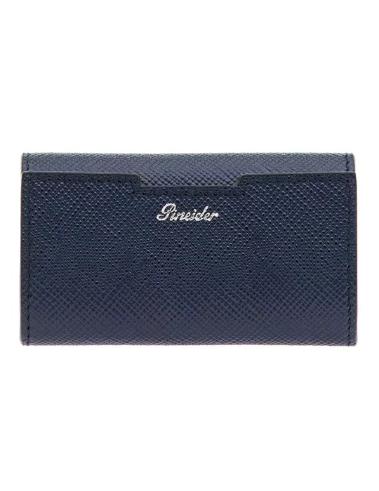 Portachiavi Pineider - Essenziale - Pelle Saffiano-Blu Scuro-PBS718334