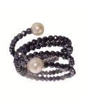 Anello Rajola - Multifilo - Spinello Blu - Perle Bianche - 54-497-2AN