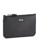 Pineider Card Holder Wallet - Essenziale-Black Leather-Zip-PBS741856