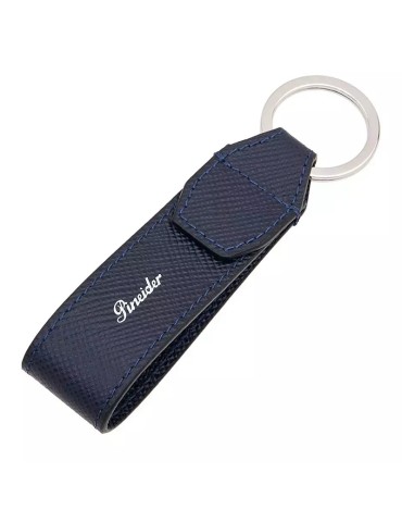 Pineider Keyring - Essential - Leather - Dark Blue - PBS751334 2
