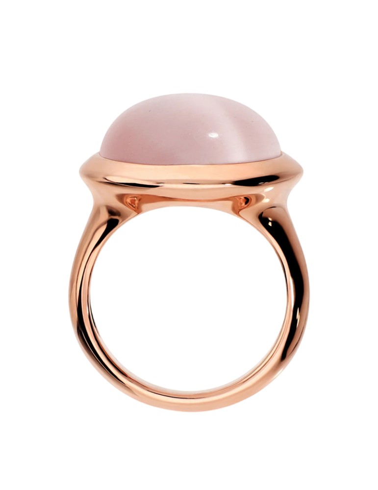 Anello Bronzallure - Pietra Rosa - Occhio di Gatto - Misura 16 - WSBZ02630.PCE-16