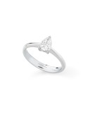 Buonocore - Promise Ring in 18-karat White Gold with 0.30 ct Drop Diamond - 0