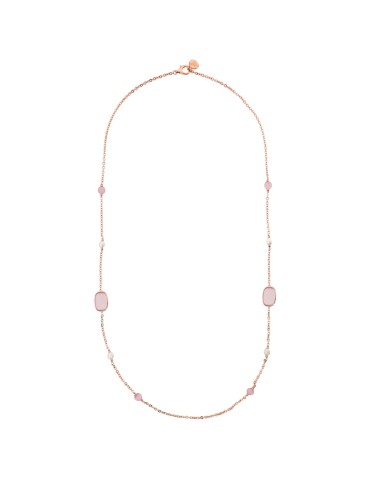 Collana Bronzallure - Lunga -Pietre Rosa-Occhio di Gatto-WSBZ02631.PCE 2