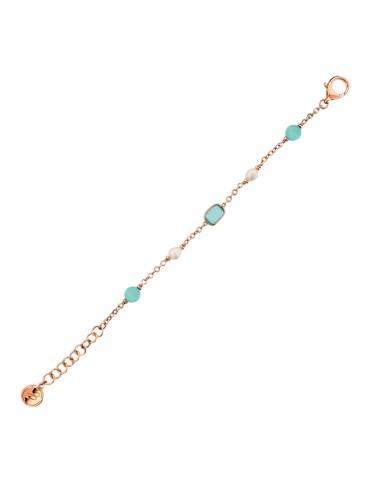 Bracciale Bronzallure-Pietre Verdi Occhio di Gatto-Perle-WSBZ02632.AQCE 2