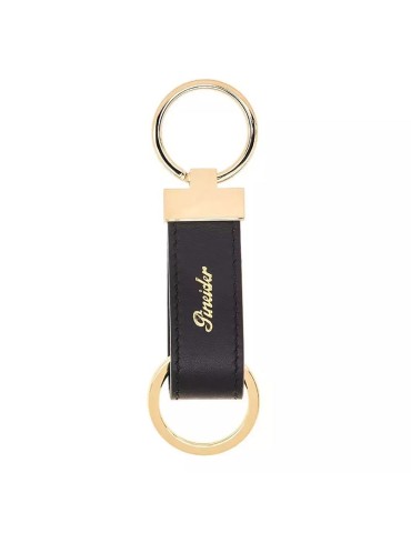 Pineider Keyring - Essential in Black Saffiano Calfskin - 0