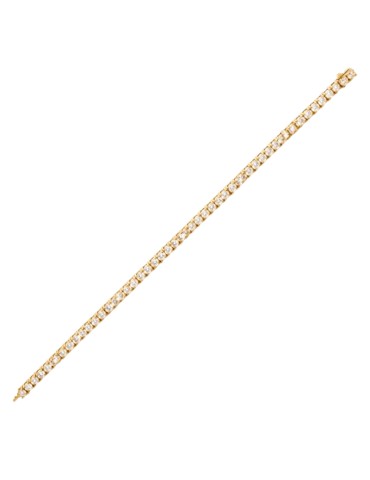 Bronzallure-Gold-Cubic Zirconia Tondi Bracelet-Small-WSBZ02485Y.WR-17 2